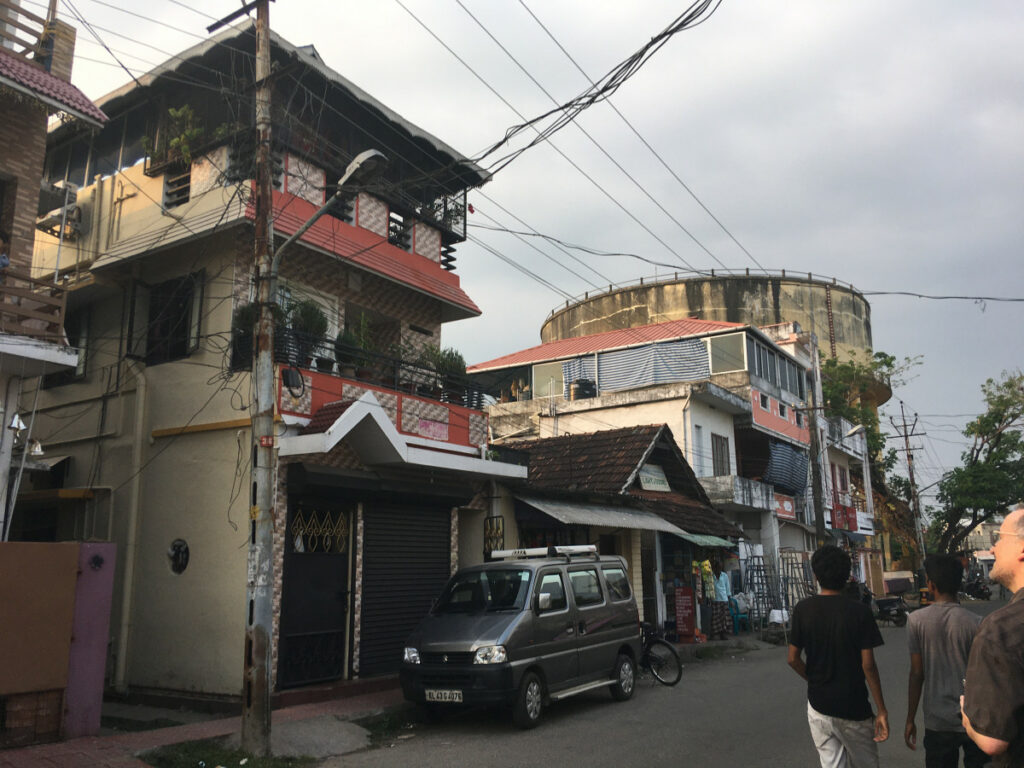 Häuserfront in Kochi