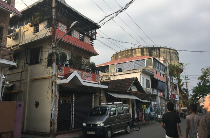 Häuserfront in Kochi