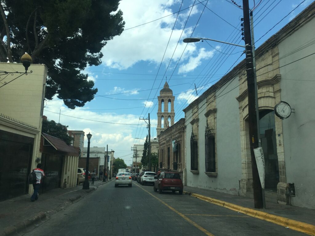 Eine Straße in Saltillo